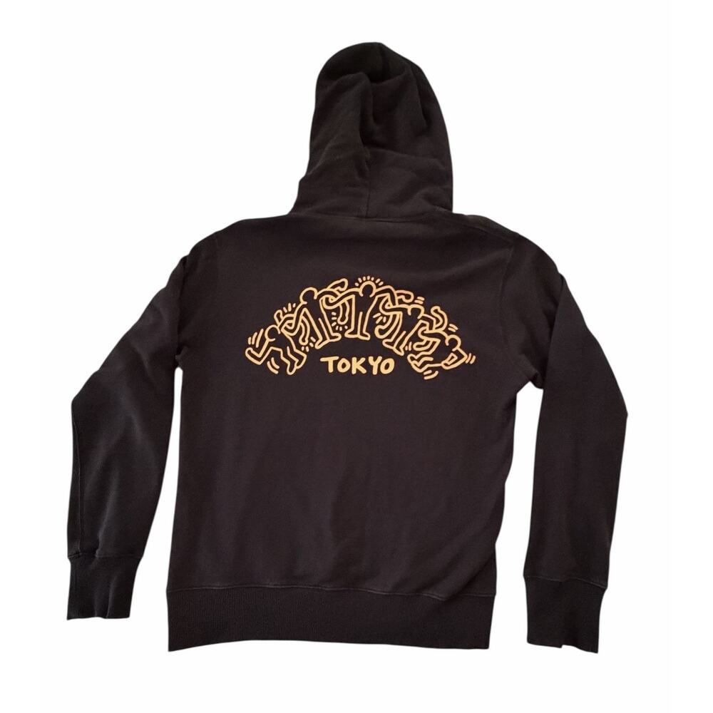Keith Haring Uniqlo Pullover Hoodie Black Size Small Art Tokyo Rare Men’s S